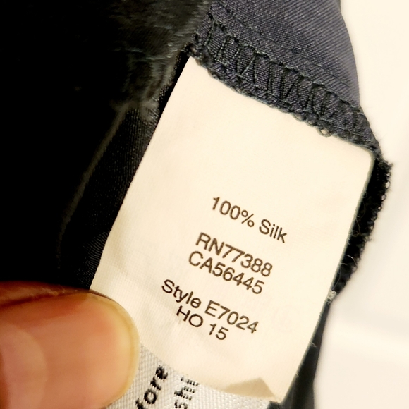 Madewell | Women's Elegant Dark Gray Short Sleeve Silk Jumpsuit (Size 4) - Picture 5 of 15